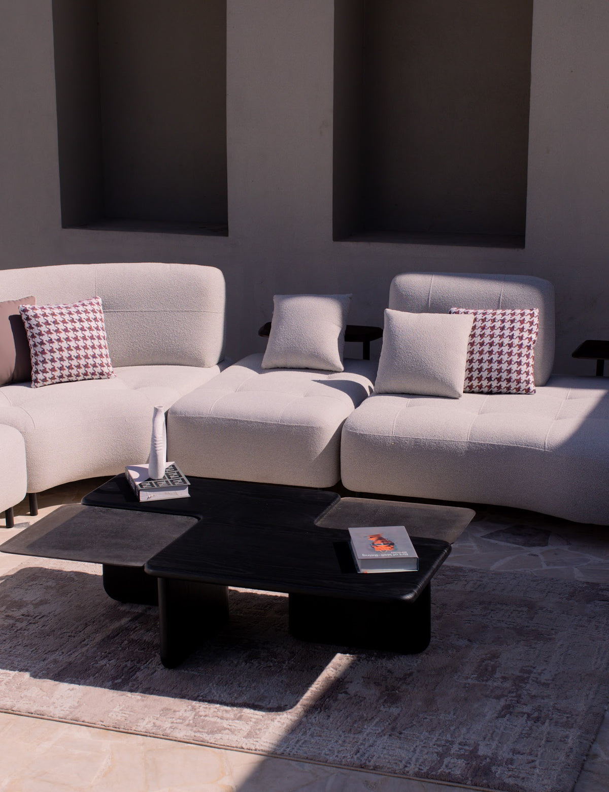 Terra Living Set in warm woven fabric, view 10