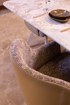 Vesper dining set — bucket chair detail, view 6