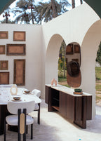 Cena Dining Set, shown in cream bouclé, view 6