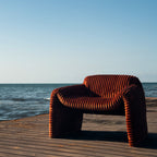 Bough Chair seen from the front, showing the full outline of the frame.