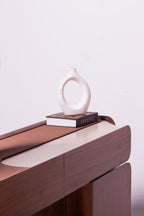 Dune Bedroom Set, shown in cream bouclé with banded onyx, view 2