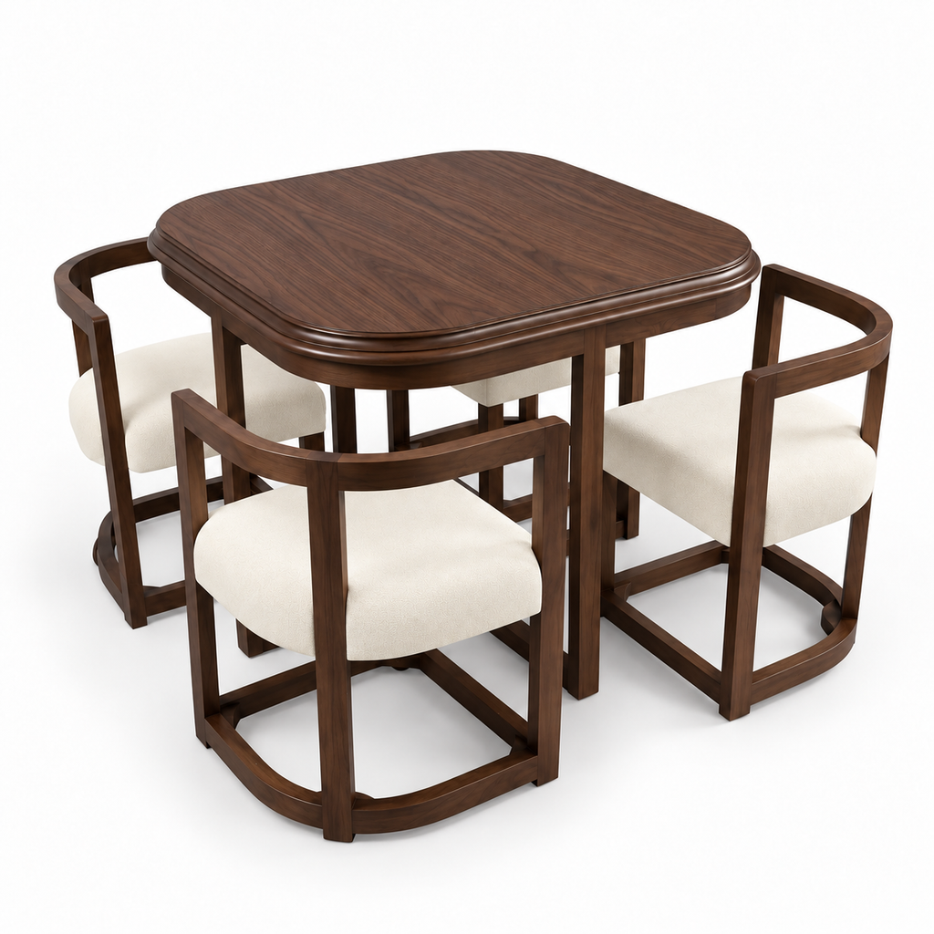Garth dining set in walnut, second view