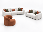 Wold living set, three-seat sofa and two chairs, second view