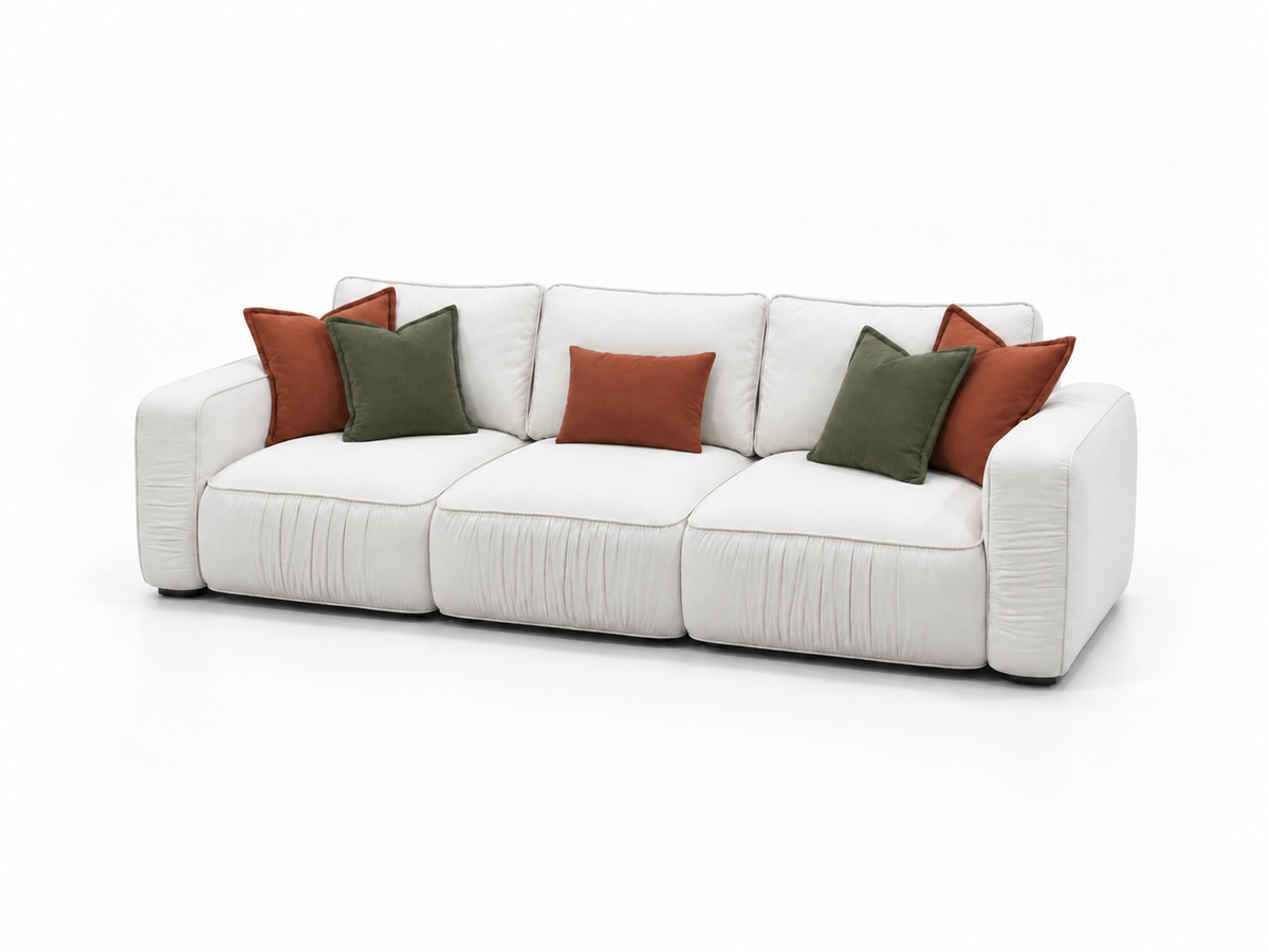 Wold sofa, three-seat, 310 cm, three-quarter view